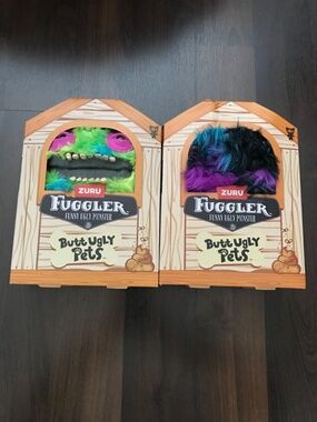 NEW 2-PACK Fuggler Butt Ugly Pets Count Underoo McGoo Cockapoo Reek-O Black Cat